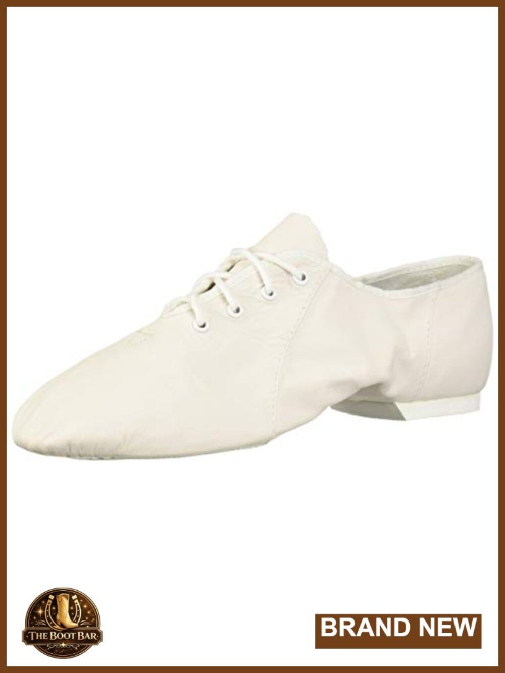 Leather Split Sole Jazz Dance Shoes Lace-Up Flexible Suede Sole